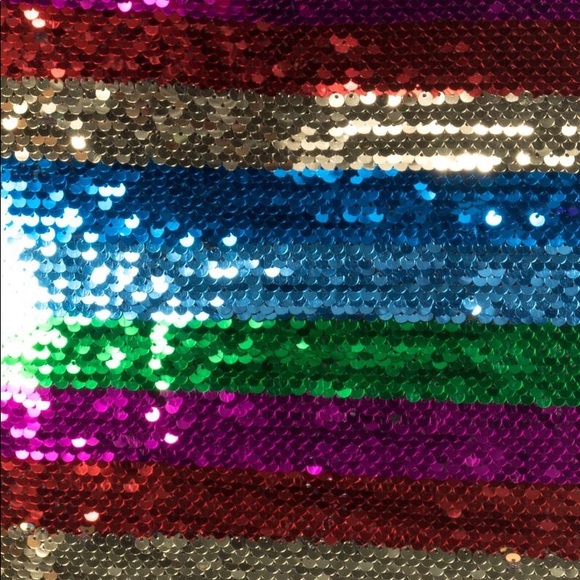 Multi Color Sequined Strappy Mini Dress - Picture 4 of 8